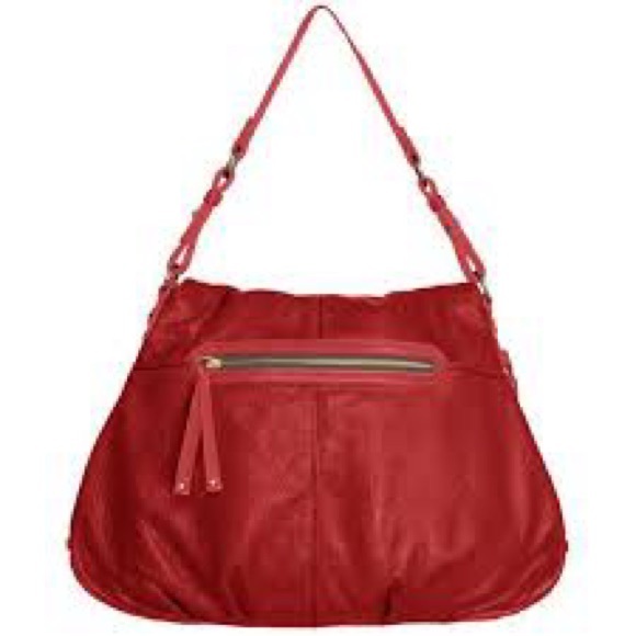 Hayden-Harnett Handbags - Hayden-Harnett Red Havana Hobo Handbag